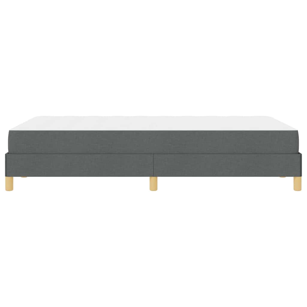 Boxspringbett mit Matratze Dunkelgrau 120 x 200 cm Stoff
