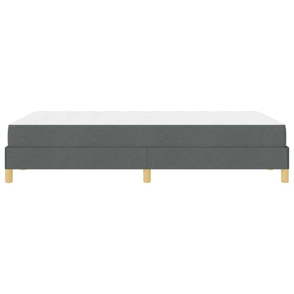 Boxspringbett mit Matratze Dunkelgrau 120 x 200 cm Stoff