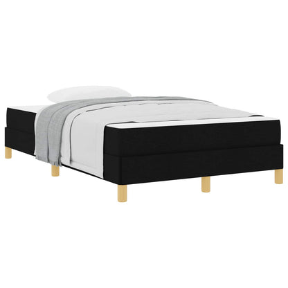 Boxspringbett mit Matratze Schwarz 120 x 200 cm Stoff