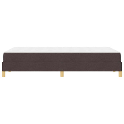 Boxspringbett mit Matratze Dunkelbraun 120 x 200 cm Stoff