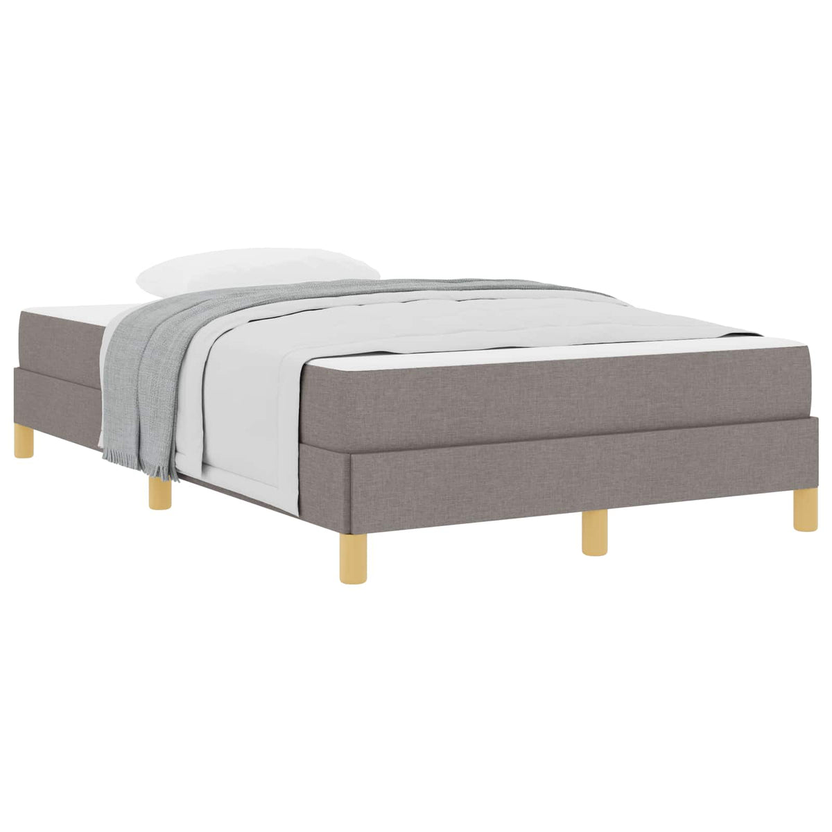Boxspringbett Taupe 120 x 200 cm Stoff