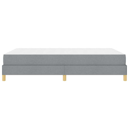 Boxspringbett mit Matratze Hellgrau 140 x 190 cm Stoff