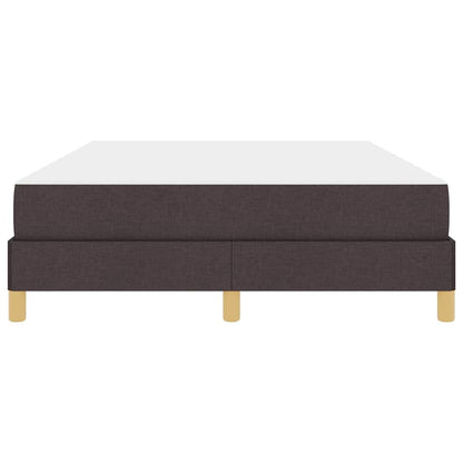 Boxspringbett mit Matratze Dunkelbraun 140 x 190 cm Stoff