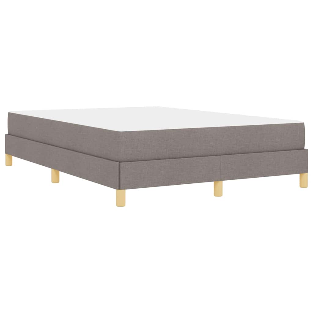 Boxspringbett Taupe und Braun 140 x 190 cm