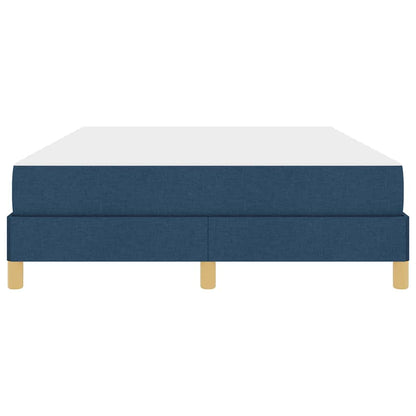 Boxspringbett mit Matratze Blau 140 x 190 cm Stoff