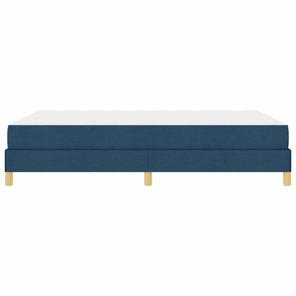 Boxspringbett mit Matratze Blau 140 x 190 cm Stoff