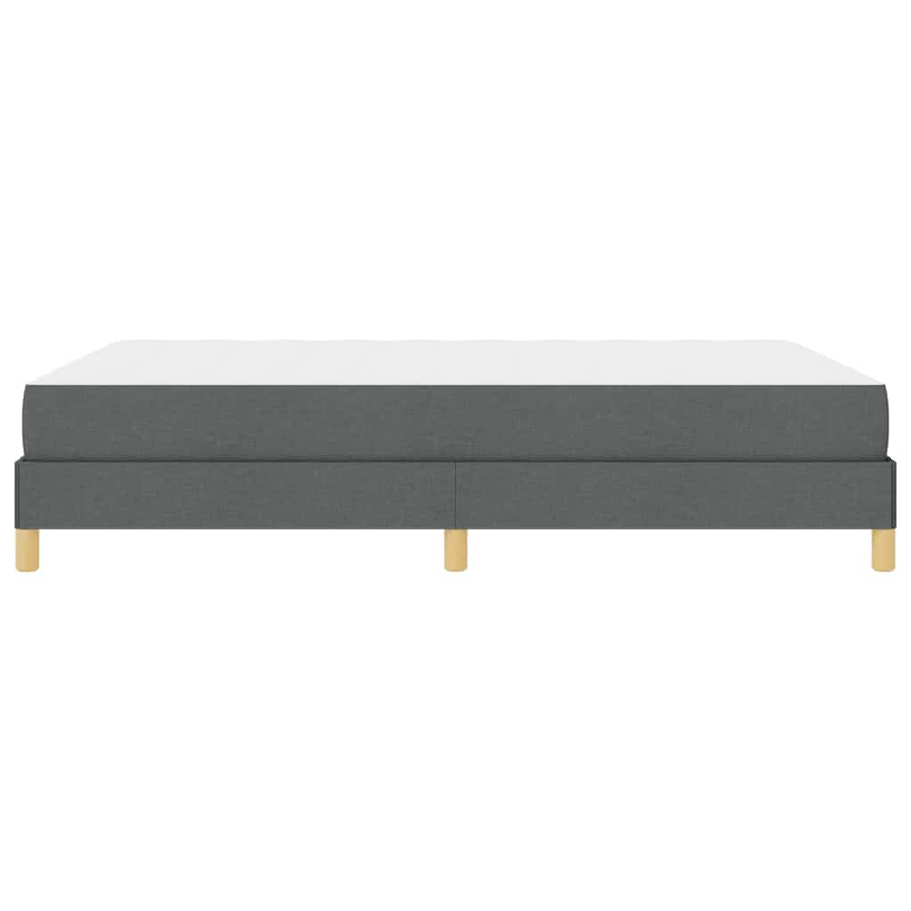 Boxspringbett mit Matratze Dunkelgrau 140 x 200 cm Stoff