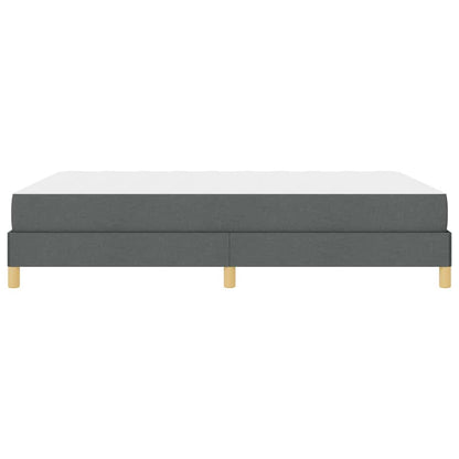 Boxspringbett mit Matratze Dunkelgrau 140 x 200 cm Stoff