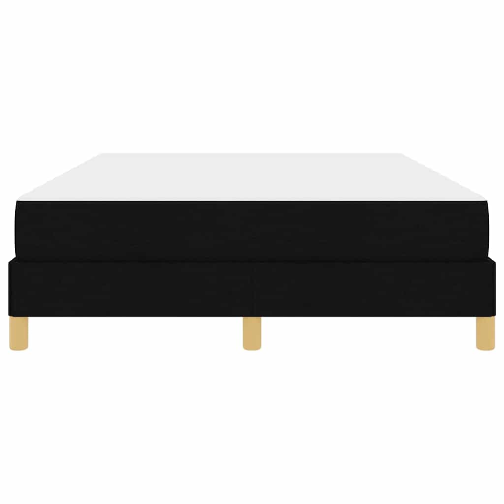 Boxspringbett mit Matratze Schwarz 140 x 200 cm Stoff