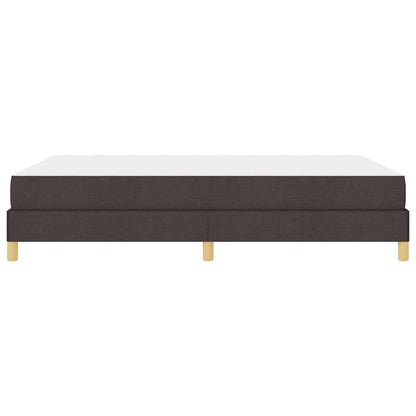 Boxspringbett mit Matratze Dunkelbraun 140 x 200 cm Stoff