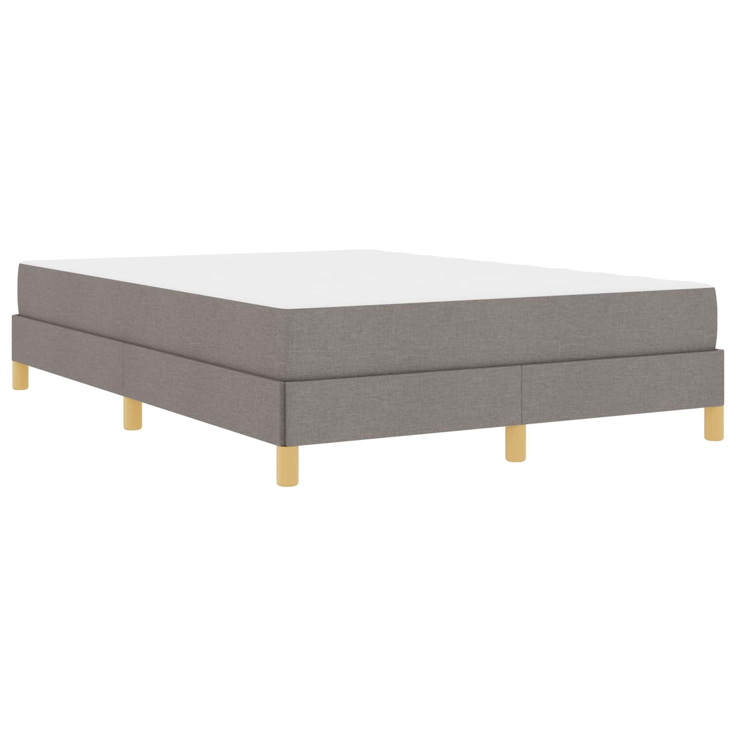 Boxspringbett mit Matratze Taupe 140 x 200 cm Stoff