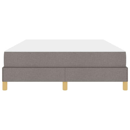 Boxspringbett mit Matratze Taupe 140 x 200 cm Stoff