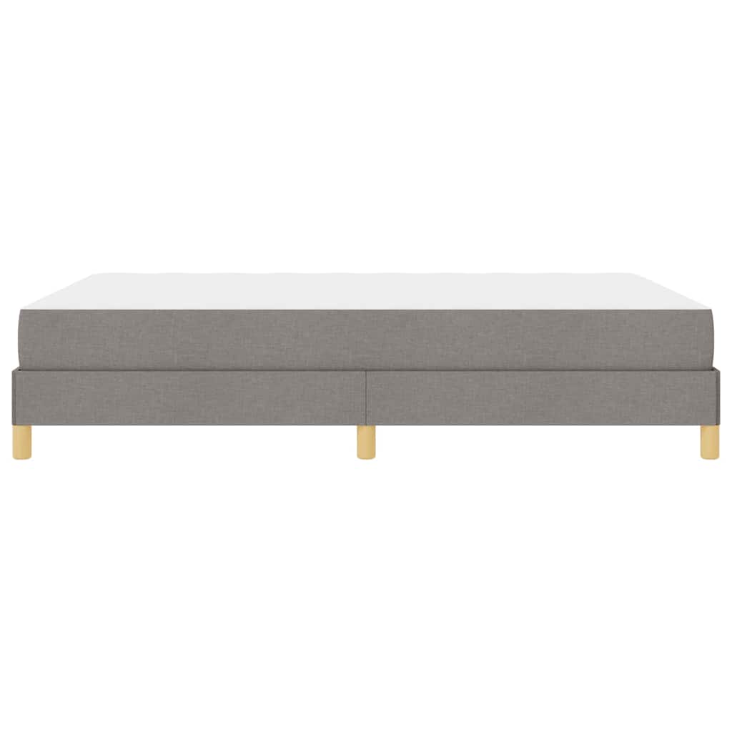 Boxspringbett mit Matratze Taupe 140 x 200 cm Stoff