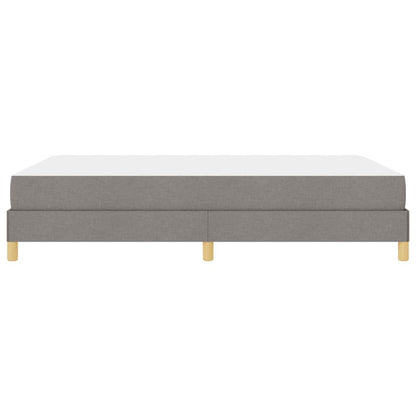 Boxspringbett mit Matratze Taupe 140 x 200 cm Stoff