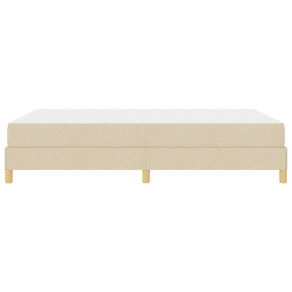 Boxspringbett mit Matratze Creme 140 x 200 cm Stoff