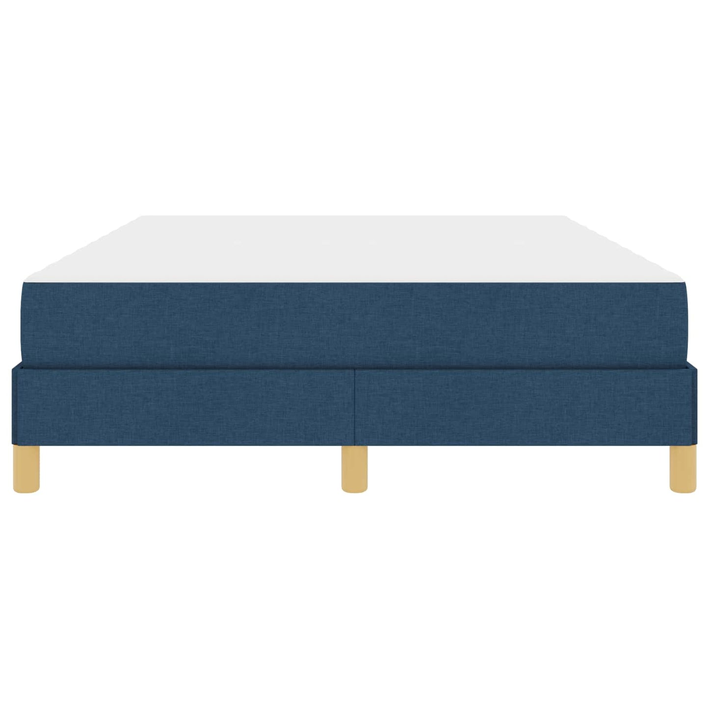 Boxspringbett mit Matratze Blau 140 x 200 cm Stoff