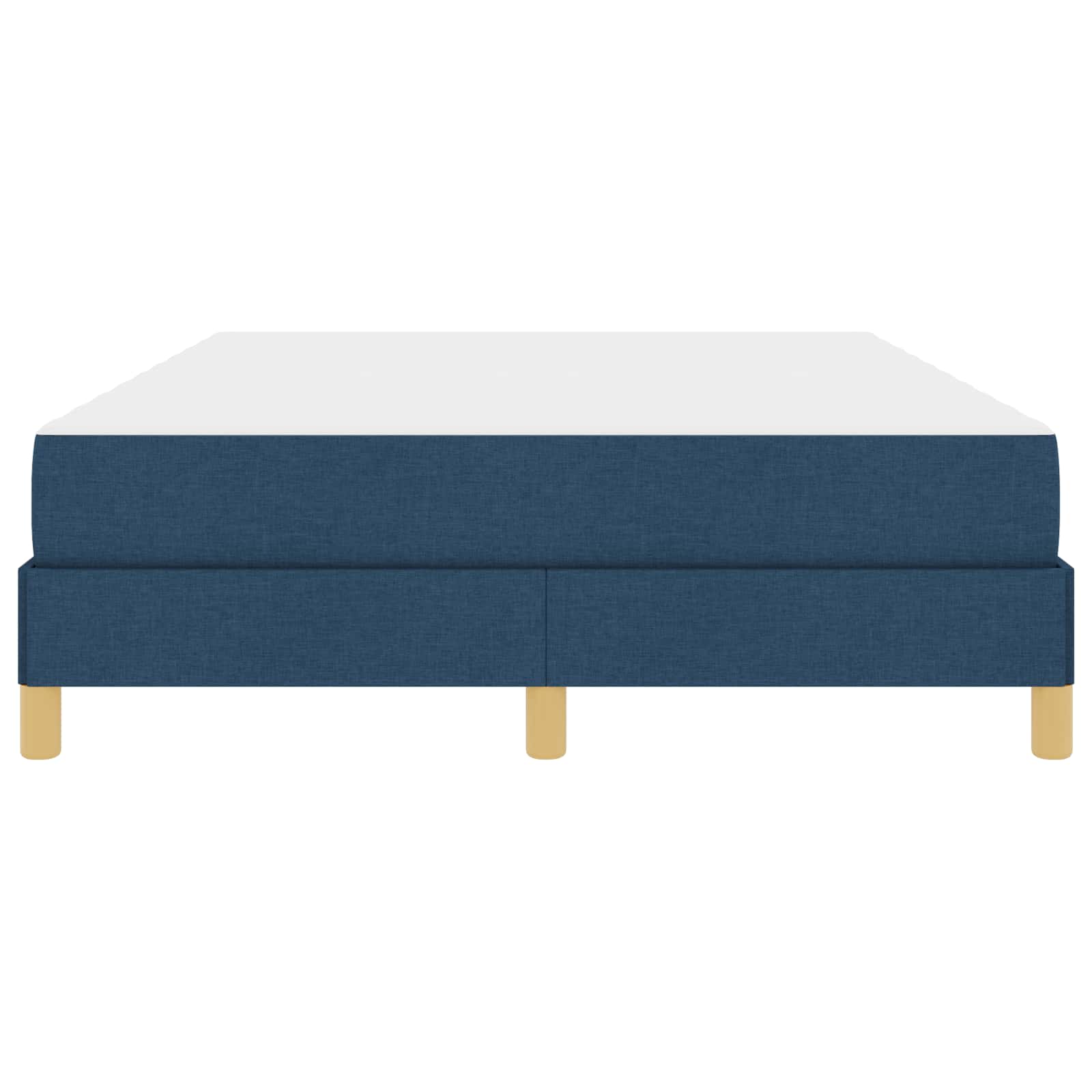 Boxspringbett mit Matratze Blau 140 x 200 cm Stoff