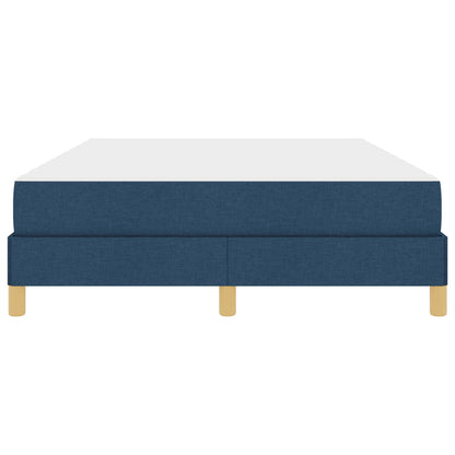Boxspringbett mit Matratze Blau 140 x 200 cm Stoff