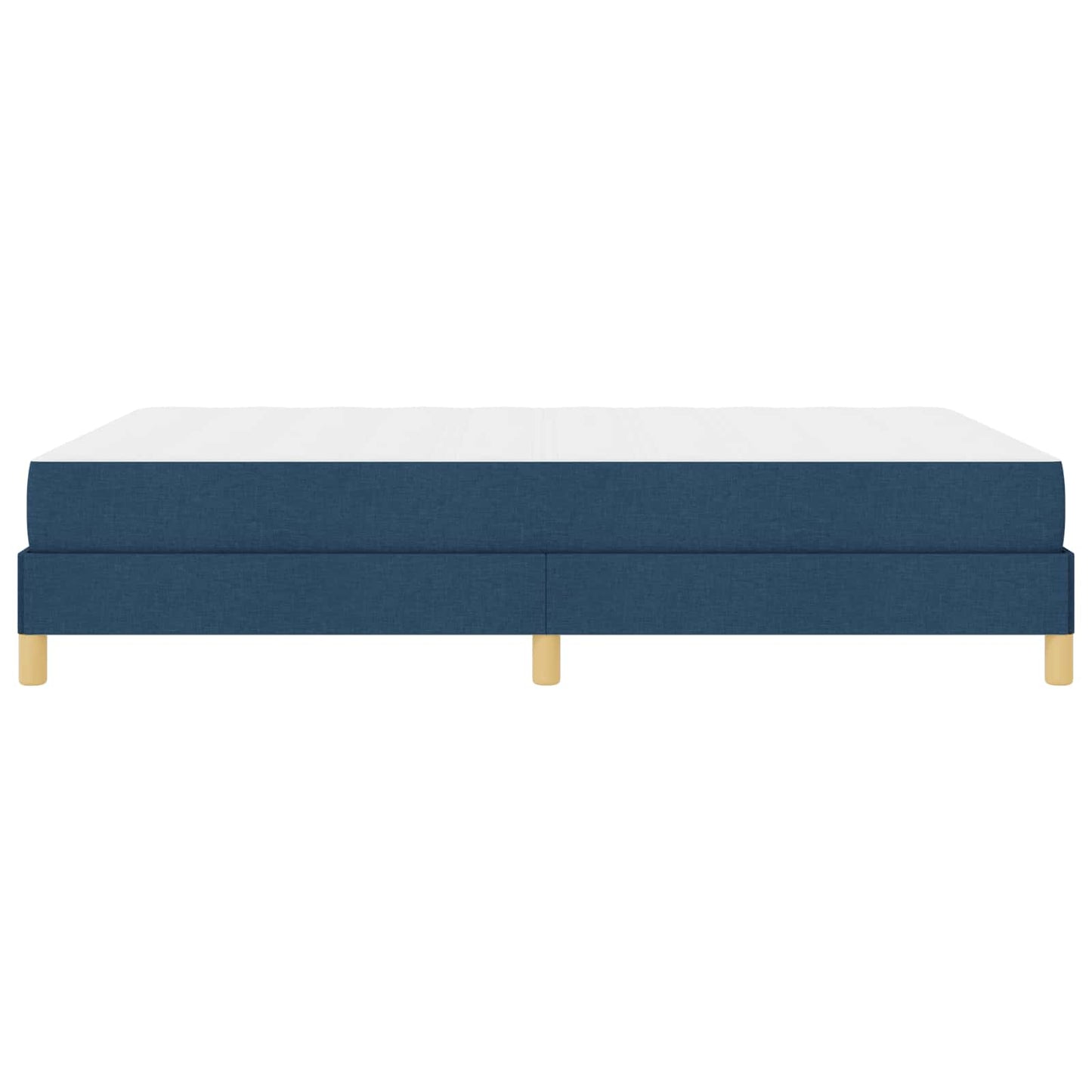 Boxspringbett mit Matratze Blau 140 x 200 cm Stoff