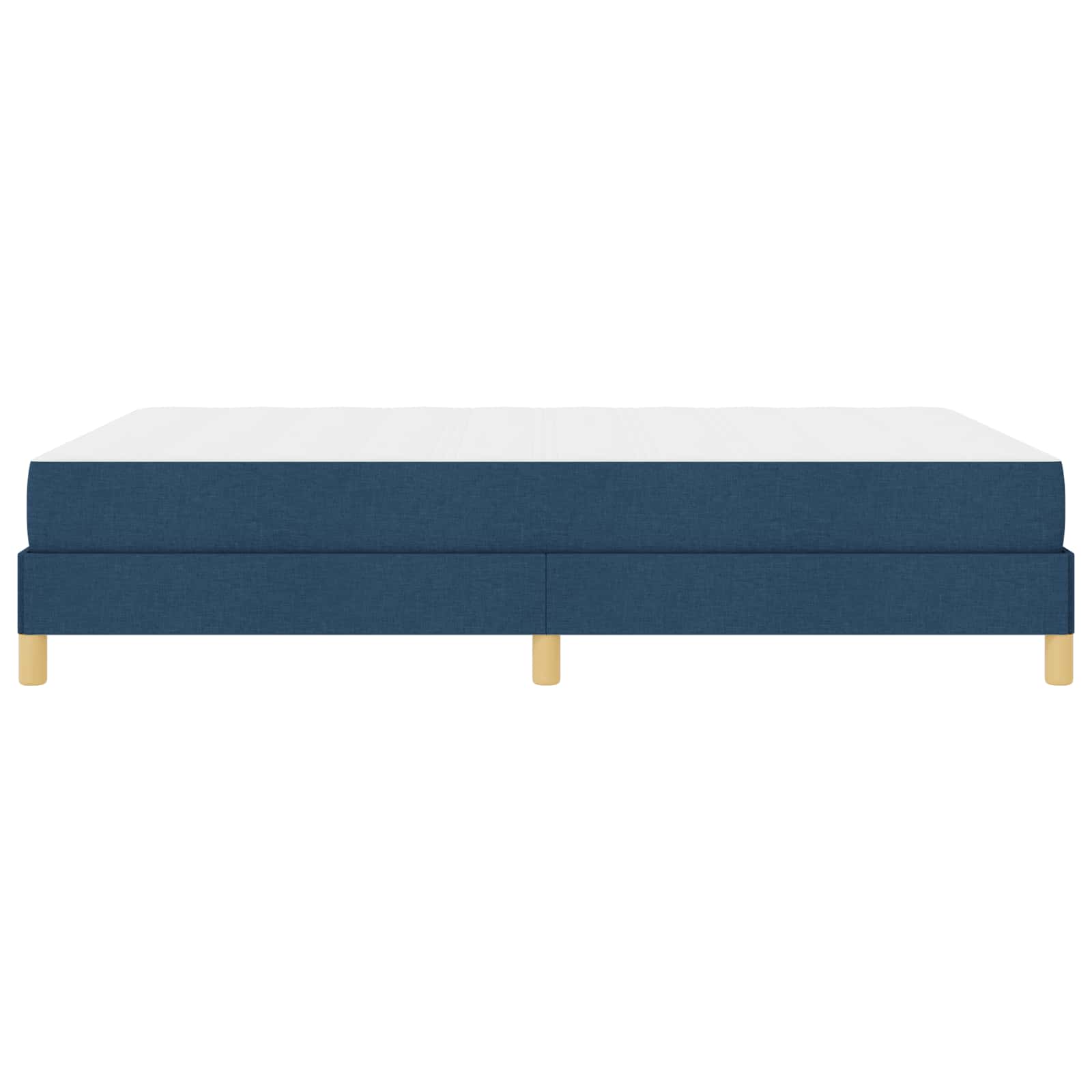 Boxspringbett mit Matratze Blau 140 x 200 cm Stoff