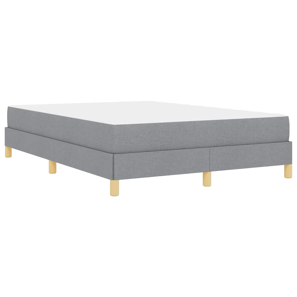 Boxspringbett mit Matratze Hellgrau 160 x 200 cm Stoff