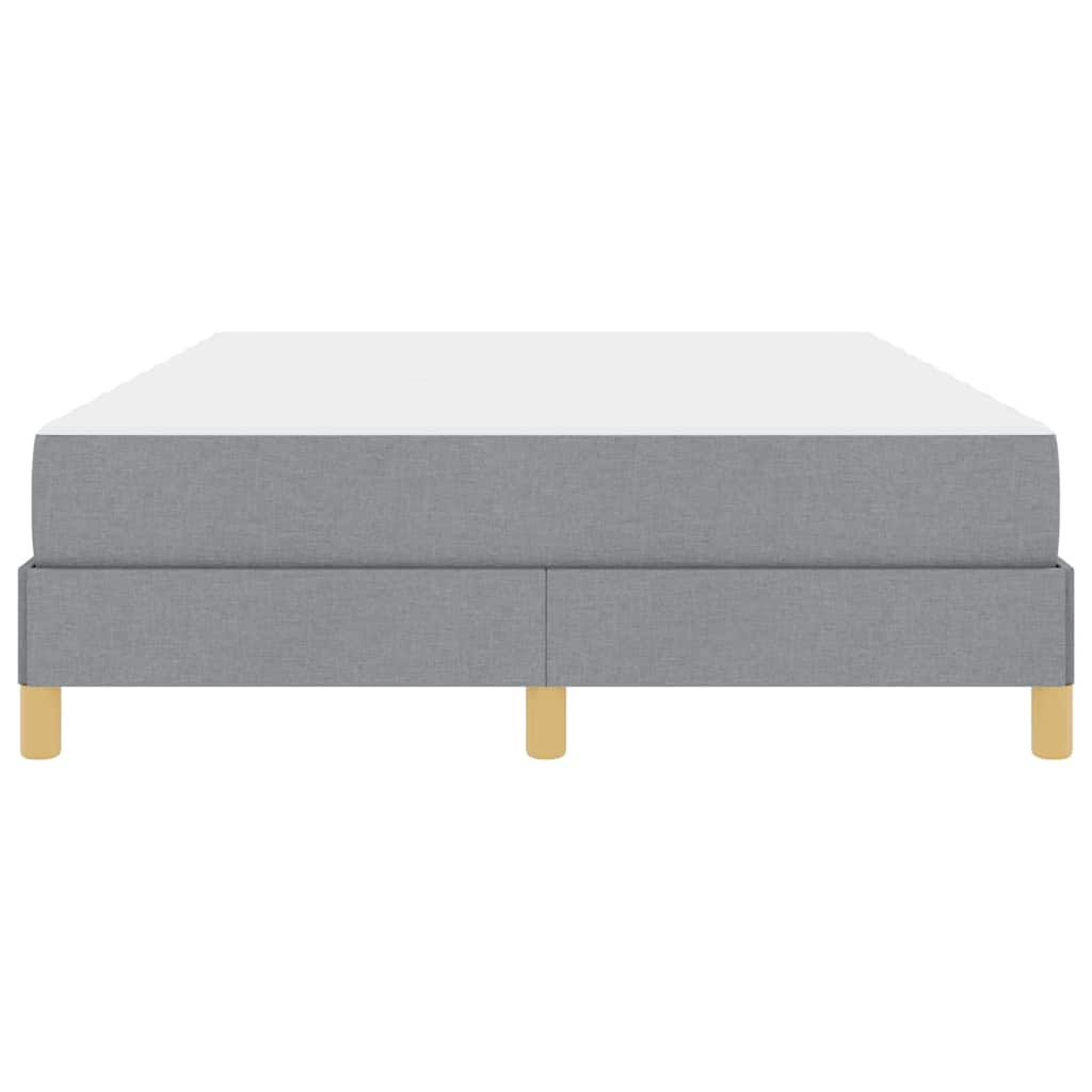 Boxspringbett mit Matratze Hellgrau 160 x 200 cm Stoff