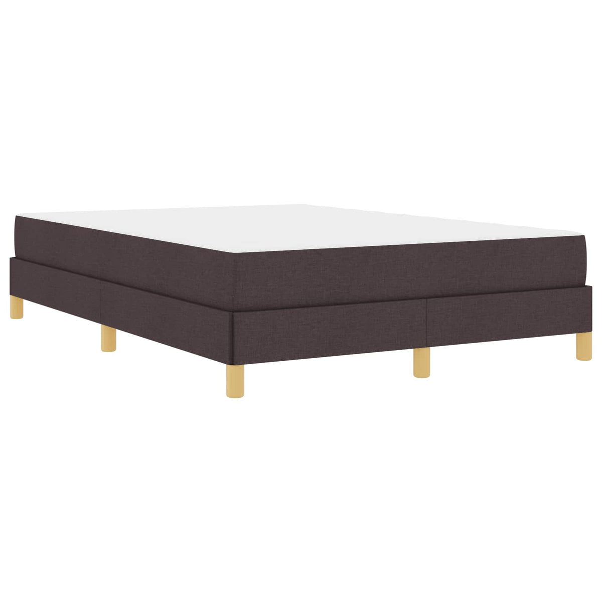 Boxspringbett mit Matratze Dunkelbraun 160 x 200 cm Stoff