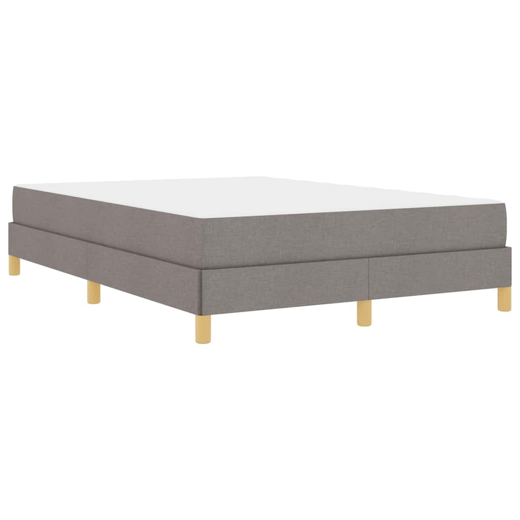 Boxspringbett Taupe und Braun 160 x 200 cm