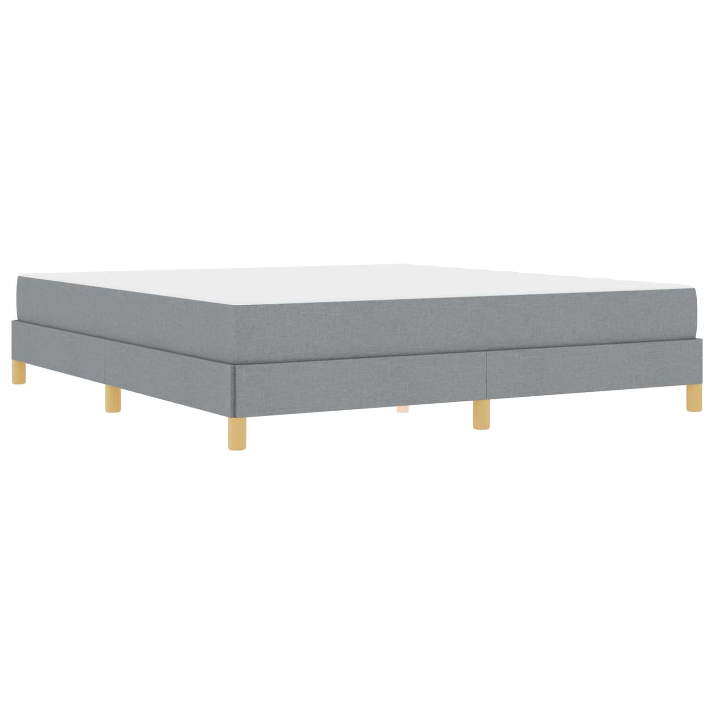 Boxspringbett mit Matratze Hellgrau 180 x 200 cm Stoff