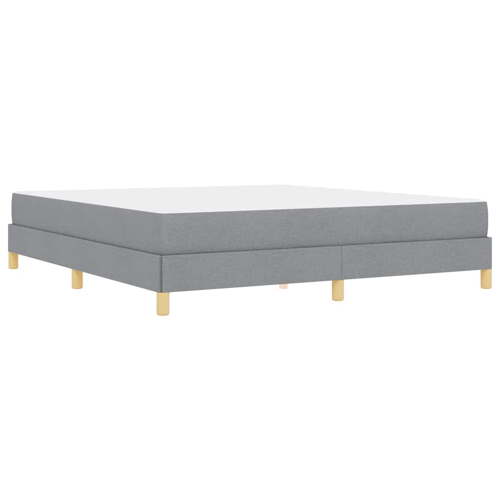 Boxspringbett mit Matratze Hellgrau 180 x 200 cm Stoff