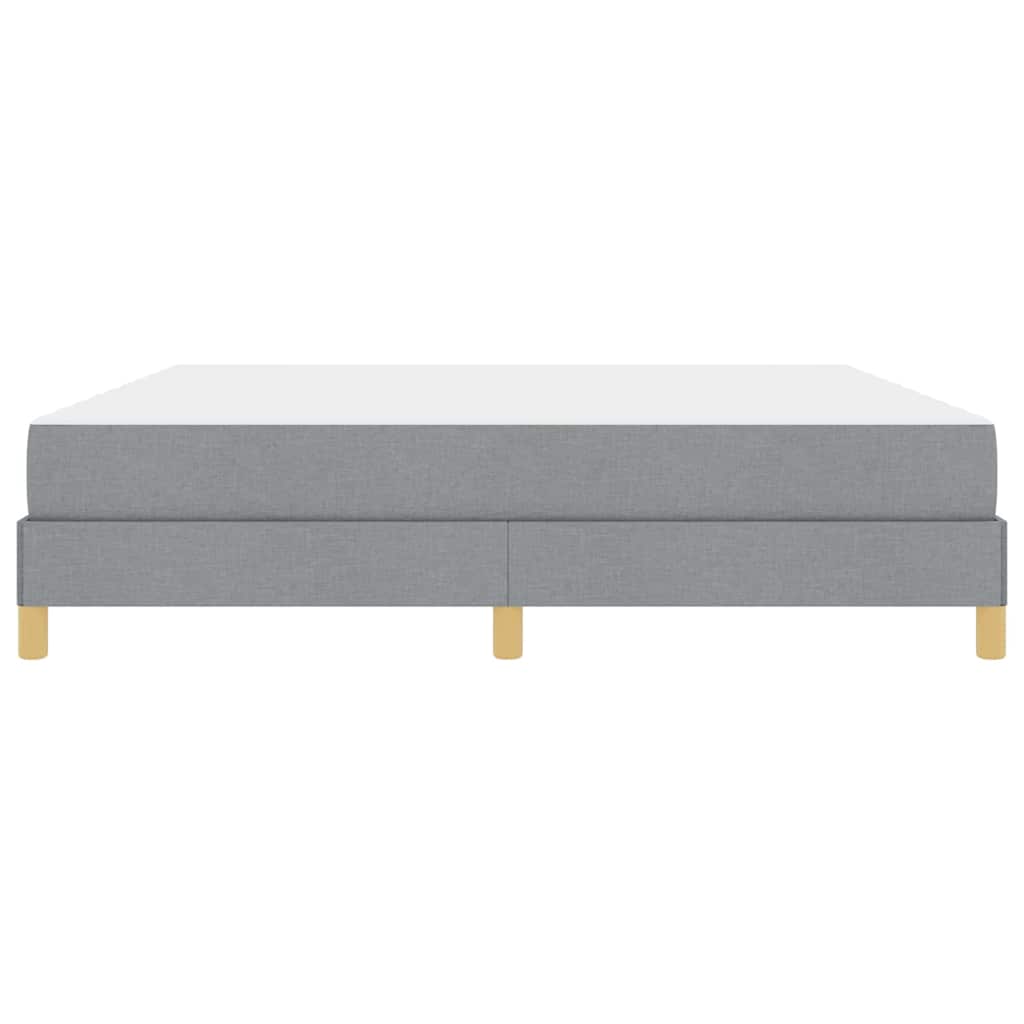 Boxspringbett mit Matratze Hellgrau 180 x 200 cm Stoff