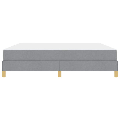 Boxspringbett mit Matratze Hellgrau 180 x 200 cm Stoff