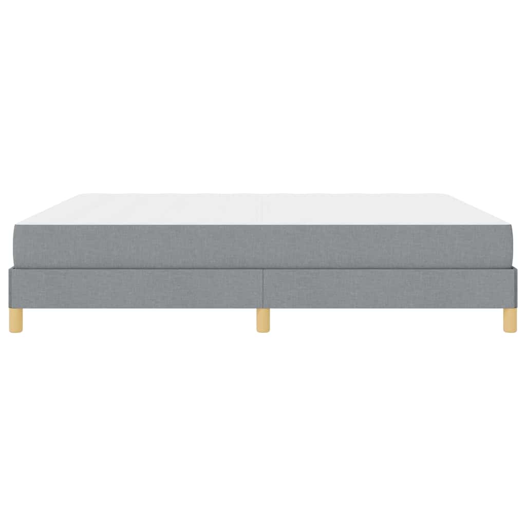 Boxspringbett mit Matratze Hellgrau 180 x 200 cm Stoff