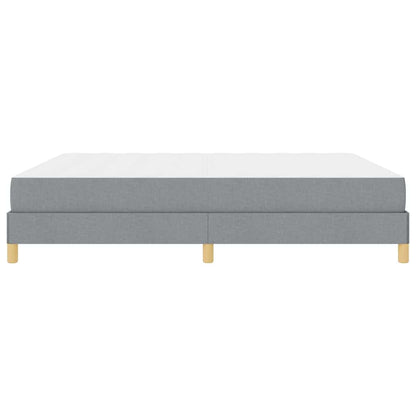Boxspringbett mit Matratze Hellgrau 180 x 200 cm Stoff