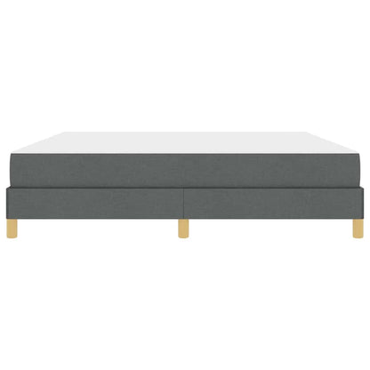 Boxspringbett mit Matratze Dunkelgrau 180 x 200 cm Stoff