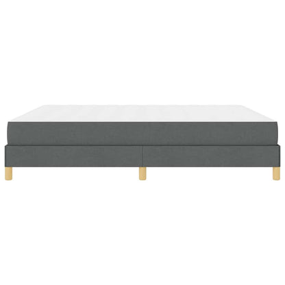 Boxspringbett mit Matratze Dunkelgrau 180 x 200 cm Stoff