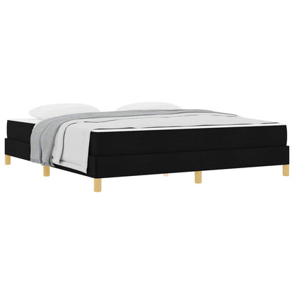 Boxspringbett mit Matratze Schwarz 180 x 200 cm Stoff