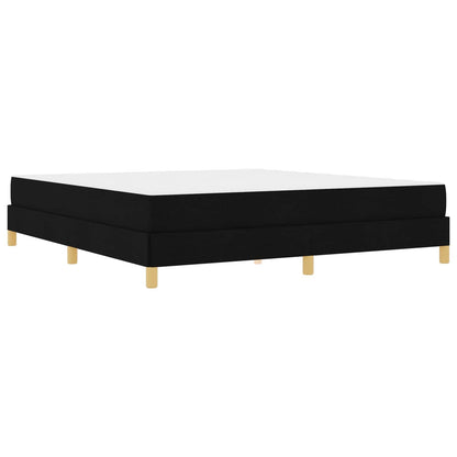 Boxspringbett mit Matratze Schwarz 180 x 200 cm Stoff