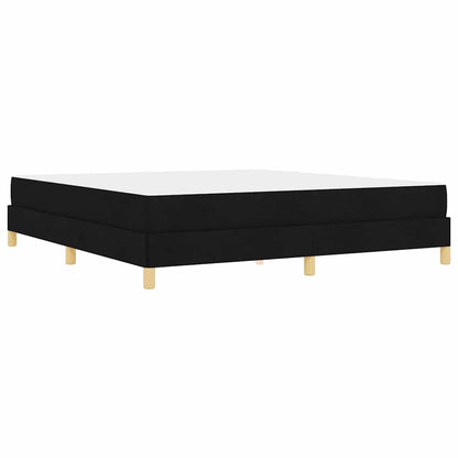 Boxspringbett mit Matratze Schwarz 180 x 200 cm Stoff