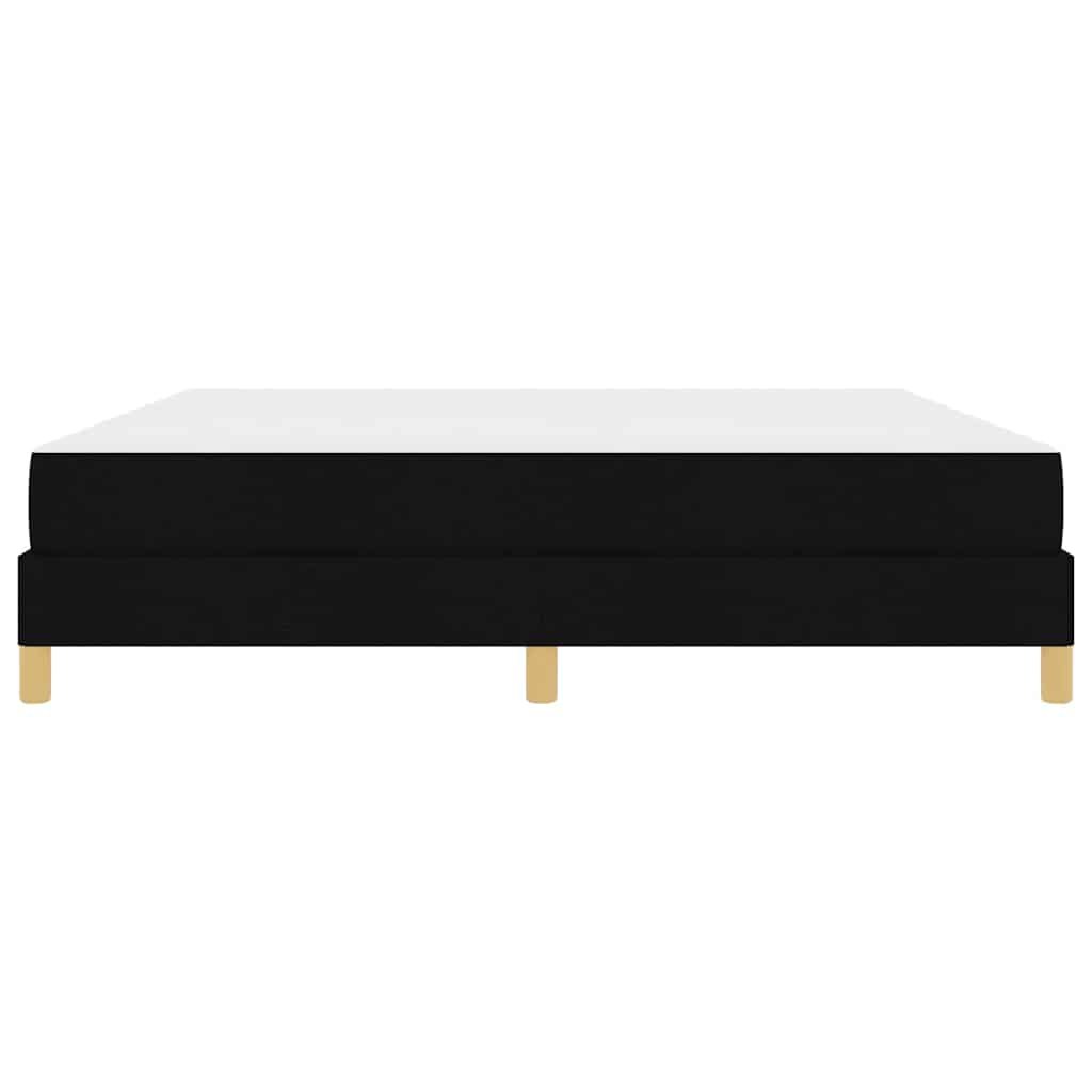 Boxspringbett mit Matratze Schwarz 180 x 200 cm Stoff
