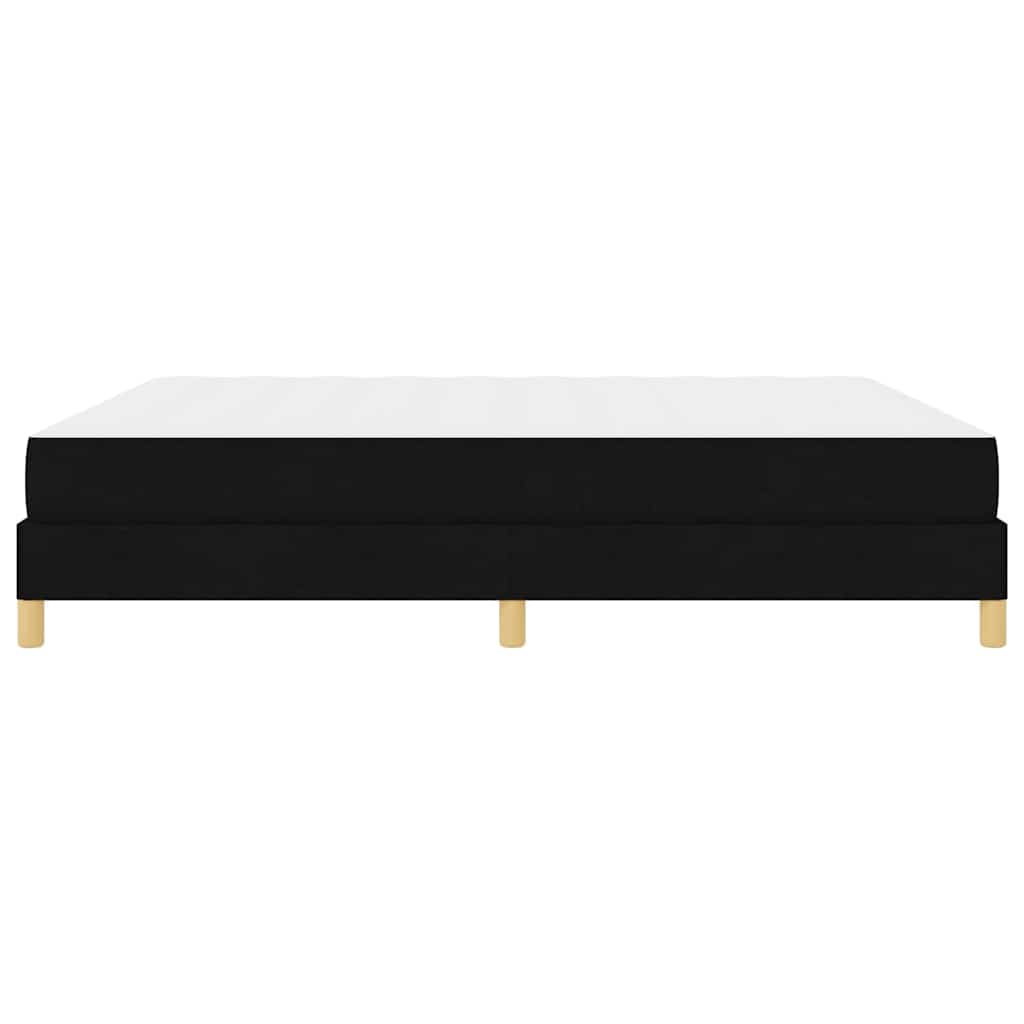 Boxspringbett mit Matratze Schwarz 180 x 200 cm Stoff