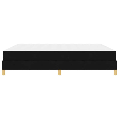Boxspringbett mit Matratze Schwarz 180 x 200 cm Stoff