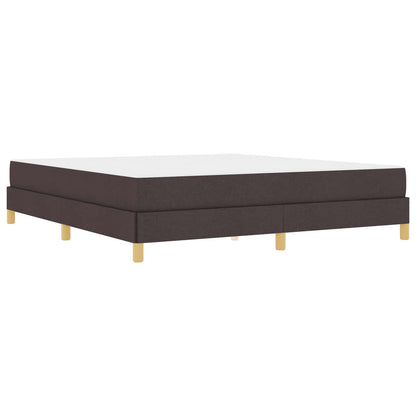 Boxspringbett mit Matratze Dunkelbraun 180 x 200 cm Stoff
