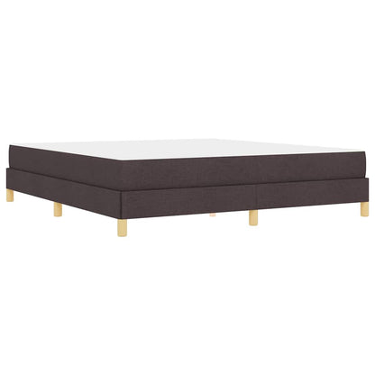 Boxspringbett mit Matratze Dunkelbraun 180 x 200 cm Stoff