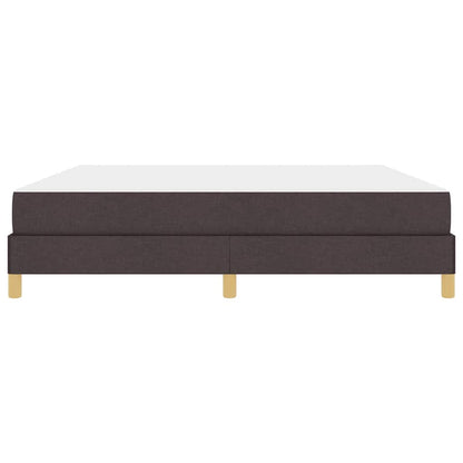 Boxspringbett mit Matratze Dunkelbraun 180 x 200 cm Stoff