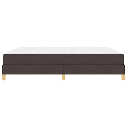 Boxspringbett mit Matratze Dunkelbraun 180 x 200 cm Stoff