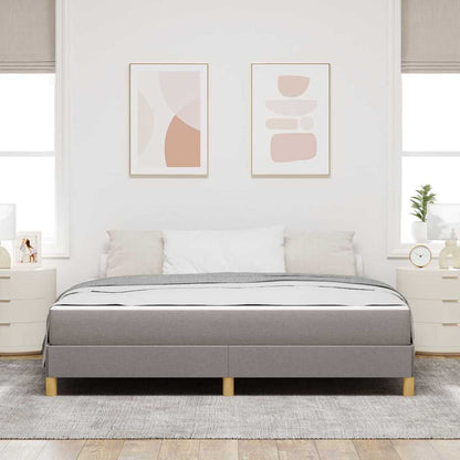 Boxspringbett mit Matratze Taupe 180 x 200 cm Stoff