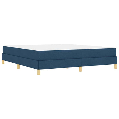 Boxspringbett mit Matratze Blau 180 x 200 cm Stoff
