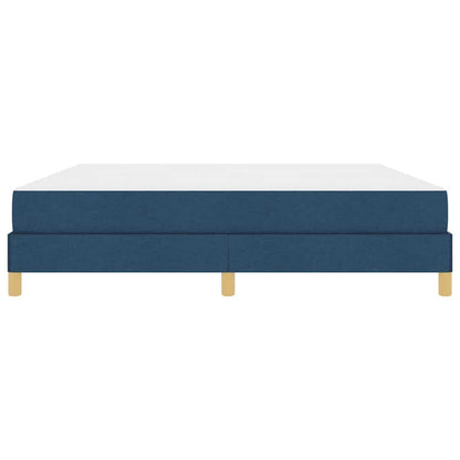 Boxspringbett mit Matratze Blau 180 x 200 cm Stoff