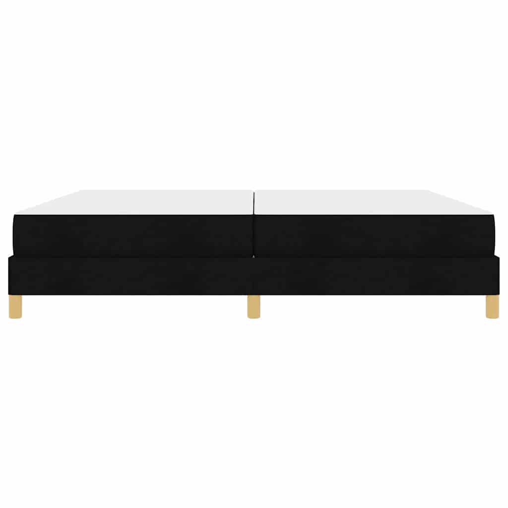 Boxspringbett mit Matratze Schwarz 200 x 200 cm Stoff